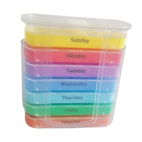 BNF3xWeekly Pill Organizer 7 Day Case Daily Large Capacity to Hold Vitamins Pills|Health & Beauty | Health Care | Pill Boxes, Pill Cases