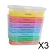 BNF3xWeekly Pill Organizer 7 Day Case Daily Large Capacity to Hold Vitamins Pills|Health & Beauty | Health Care | Pill Boxes, Pill Cases view 2