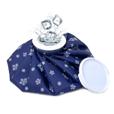 ACU-CHECK Hot Water Bag Ice bag for Pain Relief 9inch Cold Ice Pack Bag for Pain Relief - Cold Water Bag Injuries, and Cold Therapy Comes with Leakfree Closure - Blue Snowflakes, Color May Vary