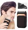 Endzone Professional Mini Ultra Thin Shaver Rechargeable Razor for Face Care Beard Trimmer Reciprocating Blade with USB Travel Shaver, Men's Electric Razor, Black view 2