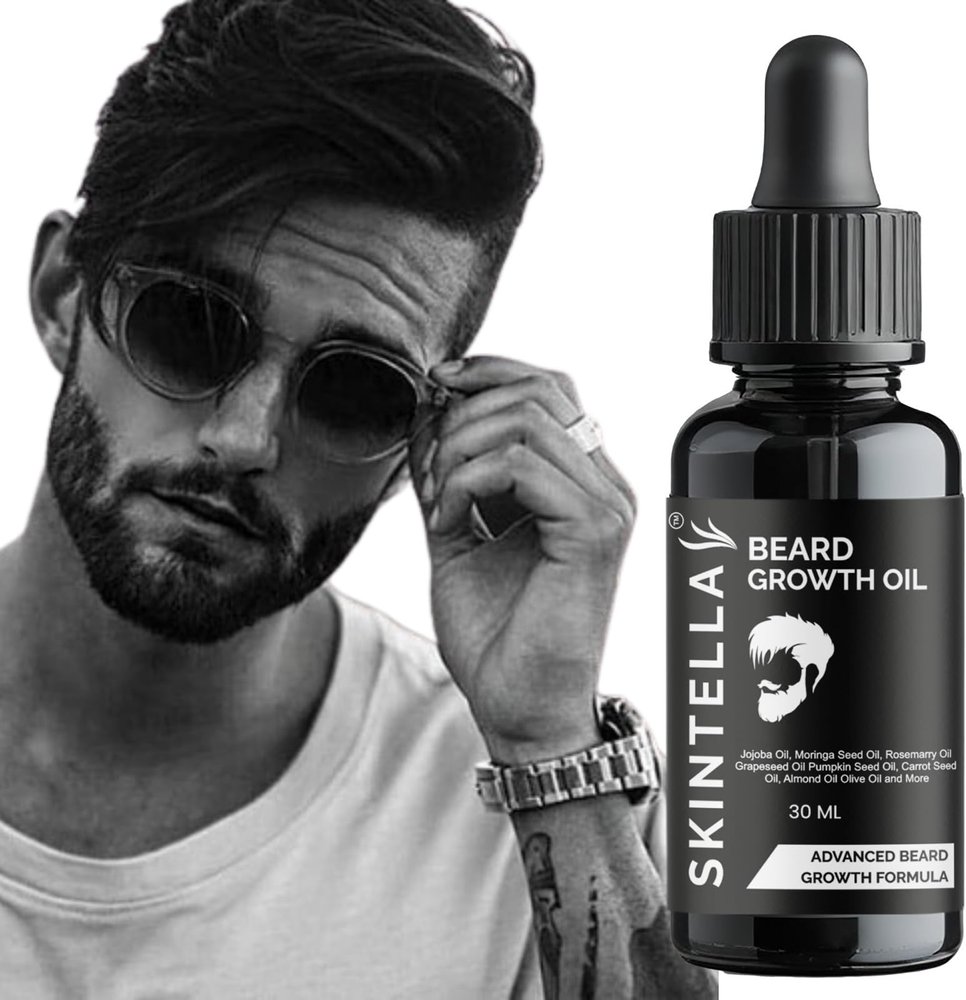 Beard Hair Growth Oil Natural Beard oil for Thicker & Longer Beard Growth Hair Oil (30 ml)