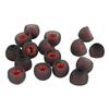 Silicone Rubber Earbuds Tips, Eartips, Earpads, Earplugs, for Replacement in Earphones and Bluetooth Medium Size (10 Pcs (5 Pair), Black) view 2