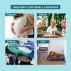 Authentic Vogue 40 Count 90 X 60 CM Disposable Under Sheet | 10 hrs Absorption Protection | Skin Friendly | 5 Layered Leak Proof Technology | 100 % Water Proof & Non Slip view 4