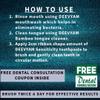Deevyam Oro Care Sensitivity Kit with Herbal Toothpaste I Herbal Mouthwash I Free Bamboo Tongue Cleaner I Bamboo Adult Toothbrush I LDPE Pouch I Pack of 4 Combo view 3