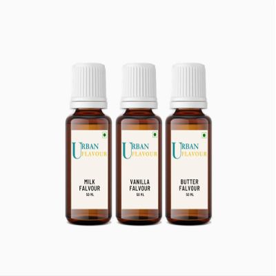 Urban Flavour - Milk Speciality Flavour / Butter Fresh Essence/ Vanilla Flavour - 50gm | Ideal for Baking Cookies, Cakes, Biscuits & Desserts