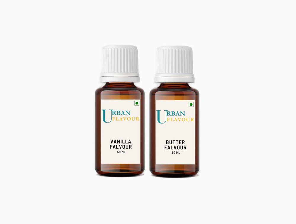 Urban Flavour - Vanilla Flavour / Butter Fresh Essence - 50gm | Ideal for Baking Cookies, Cakes, Biscuits & Desserts