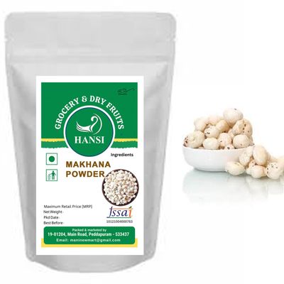 Hans'i Pool Makhana Powder, Mineral Rich Super Food, No Preservatives, No Artificial Flavour, 750 g
