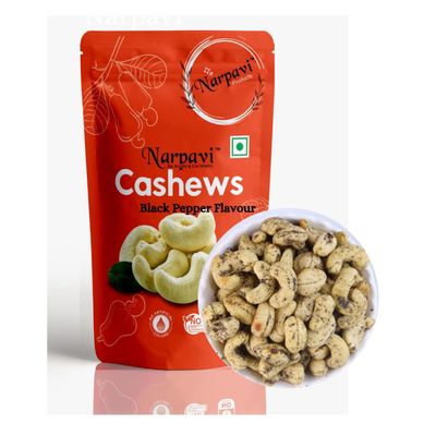 500 g - 630 rs Narpavi Premium Ghee Roasted pepper Cashews | Pepper Flavored | High Fiber & Rich In Protein | 500 Grams Pack of 1 | Zero Preservatives | Nutritious & Delicious Nuts