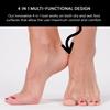 Aeoss 4 In 1 Foot Pedicure Soothing Brush, Pumice Stone, Scrubber & File Body Cleansing Brush For Soft Care, Smoothening, Clean Skin, Exfoliating Skin view 3