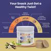 Jubilant Nutrihance Nubics SF Diskettes Healthy Snacks for Men and Women - 250 gm, High Protein (34%), Whey protein, casein with PDCAAS-1 Diskette, Essential Vitamins, Minerals, Prebiotic (FOS), Amla and Ashwagandha - Vanilla Flavor | 100% Veg view 4