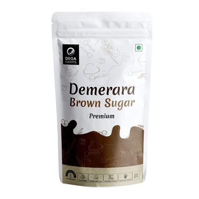 Dega Farms Demerara Brown Sugar 500gm | Organic & Chemical-Free | Raw Sugar from Fresh Sugarcane Juice | Rich in Minerals & Nutrients