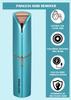 Facial Hair Removal For Women Painless Hair Remover, Waterproof Shaver Razor Hair Remover With LED Light For Face Bikini Peach Fuzz Upper Mustache Lip Chin (Green) view 3