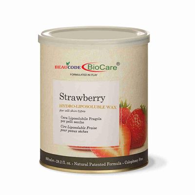 Beaucode Biocare Strawberry Liposoluble Painless Hair Removal Wax For Men & Women| Quick & Easy Tan Removal Waxing for Dry Skin| 800 ml, Pack of 1
