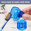 ANKEV Travel Toothbrush Head Covers Pack of 6, Toothbrush Protector Cap, Toothbrush Guard Cap Brush Pod Case, Protective Portable Plastic Clip for Household Travel, Bathroom, School, Camping view 3