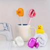 ANKEV Travel Toothbrush Head Covers Pack of 6, Toothbrush Protector Cap, Toothbrush Guard Cap Brush Pod Case, Protective Portable Plastic Clip for Household Travel, Bathroom, School, Camping view 4