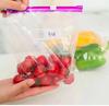MOBDESK 5 pcs Transparent Plastic Zip Lock Zipper Bag Use For Food Fruit Vegetable Storage, Reusable Slider Pouch Bags for Freezer Multi Purpose Office Reclosable Storage Pouches view 2