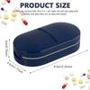 Arrow quick Pill Cutter, Portable Pill Splitter 2-in-1 Pill Case with Stainless Steel Blade,Pill Storage Organizer with Tablet Cutter for Daily Use, Travel(Blue) view 3
