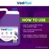 VedPlus 5L Eco-friendly Lavender Laundry Liquid Detergent | 10X Power Clean | Stains Removal | Biodegradable & Eco-Friendly | Fresh Scent | Suitable For All Types Of Clothes (Pack Of 2) view 2