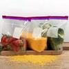 MOBDESK 15 pcs Multi-Purpose Slider Zip lock Bags | Free Food Storage Pouch For Fruits/Dry-fruits/Vegetables Etc. Freezer bags are Washable, Transparent,leakproof, waterproof, & hygienic view 4