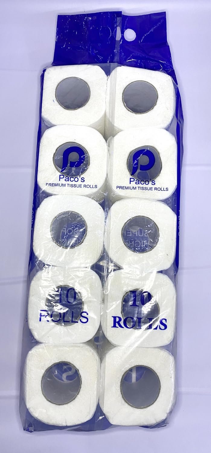 EYE TOUCH Toilet Tissue Rolls | 2500 Pulls (250 x 10 Rolls) Soft & Highly Absorbent Tissue Paper Roll, 100% Natural Bamboo, Chemical-Free, Hypoallergenic. (Toilet Tissue Roll, Pack of 1)