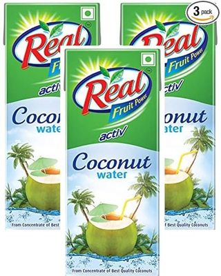 Real Activ 100% Coconut Water, 200 ml (PACK OF 3)