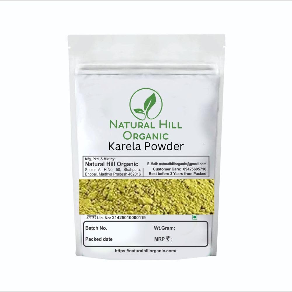 Natural Hill Organic Karela Powder-150g-Ayurvedic Support for Metabolic Wellness-Natural-No Preservatives-