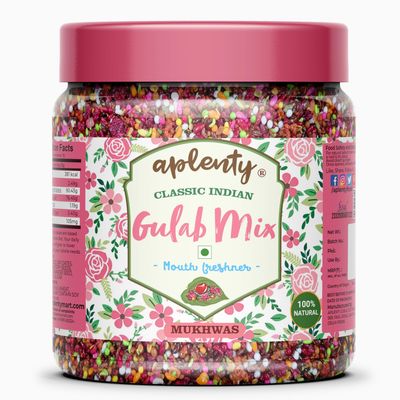 Aplenty Shahi Gulab Mukhwas | Colorful Traditional Mouth Freshener | Pink Fennel Seed Mukhawas | Gulaab Sounf/Sonf After Meal For Fresh Breath (800g)
