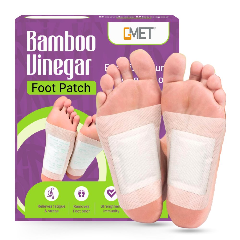 GMET New Ginger Detox Foot Patches Cleansing Toxin Remover Foot Pads Stress Relief Sleep Patch For Men And Women (Toxins Remover) (1 BOXES = 10 Patches) (pack of 1)