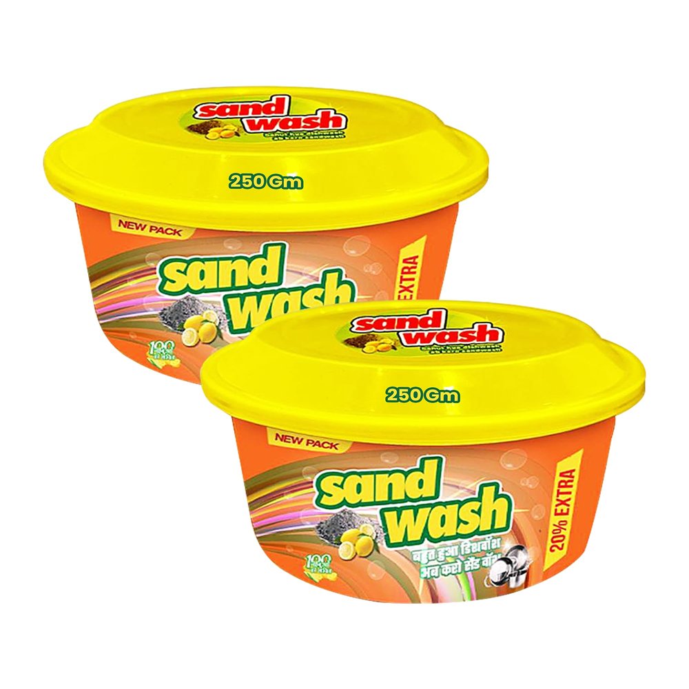 SandWash Tub Dish Washer Bar- 250g | Anti Smell Bar, Pudina, Removes Tough Food Smells From Utensils| Removes Grease & Grime Toughly, (Pack of 2)