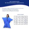 abley's Sensory Body Sock Full-Body Wrap to Relieve Stress, Stretchy, Breathable Cozy Sensory Sack for Boys, Girls, Stretchy Therapeutic Compression Suit for Children, Nylon-Spandex, Blue, Medium view 2
