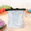 JEEZSA Reusable Silicone Food Storage Bag Set Leakproof Lock Reusable Flat Bottom Freezer Bags, Sandwich Bags, Silicone Food Grade Children Snack Bags, Microwave Safe (1 Pc) view 2