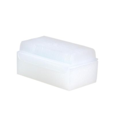 Abley's Therapressure Brush With Sponge for Sensory Processing, Tactile Therapy Support, Medium-Deep Pressure Stimulation (White)