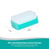 Abley's Therapressure Brush With Sponge for Sensory Processing, Tactile Therapy Support, Medium-Deep Pressure Stimulation (White) view 2