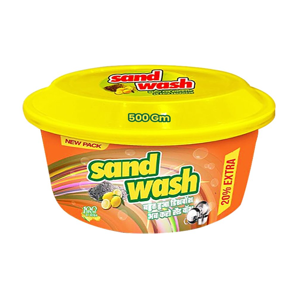 SandWash Tub Dish Washer Bar- 500g | Anti Smell Bar, Pudina, Removes Tough Food Smells From Utensils| Removes Grease & Grime Toughly, (Pack of 1)