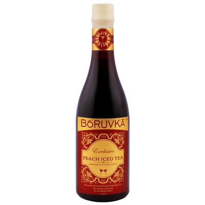 Boruvka - PEACH ICED TEA Syrup, 750ml, No Artificial Flavours, No Artificial Colours