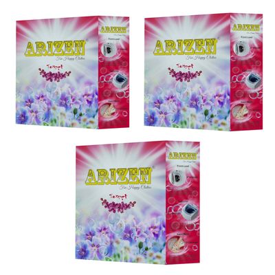 ARIZEN -TEMPT - EXPERIENCE THE TRUE WORLDCLASS QUALITY - Loaded With Fabric Conditioner -ALL in ONE Washing Powder for Happy Clothes - 4.5 Kgs (1.5kg pack of 3)