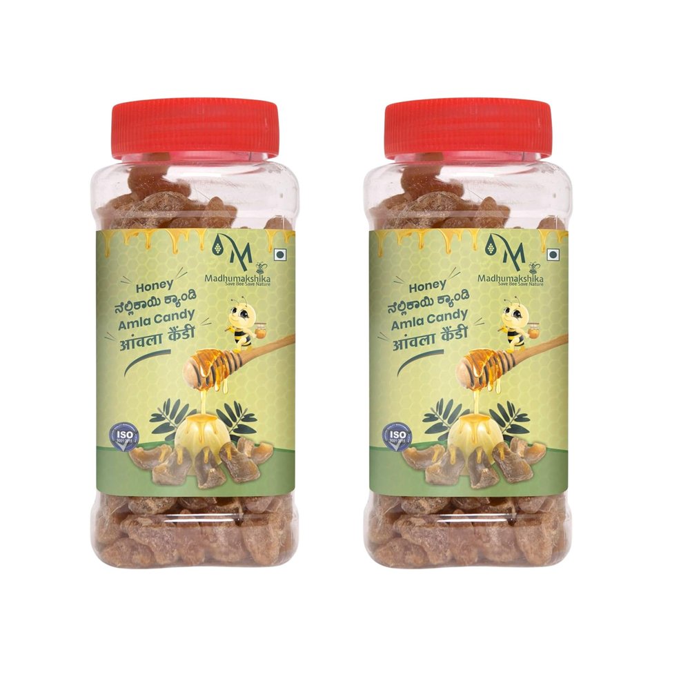 Madhumakshika Amla Candy | Sweet & Tangy | Rich in Vitamin C & Antioxidants | Natural Digestive Treat | No Preservatives | Immunity Booster Snack  250gm - Pack of 2