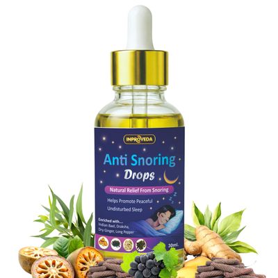 Anti Snoring Drops 30ml for Herbal Nasal Drops for improves Breathing, Snoring Relief & Better Sleep