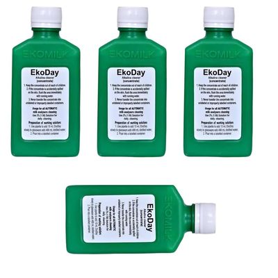 Ekomilk Daily Cleaning for milk analyzer machine cleaner Liquid solution.-200ml (4)