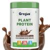 Gregus Vegan Protein Powder Chocolate flavour- 26g Plant Protein per Serving (35g) | Sugar-Free, Dairy & Gluten-Free | Supports Lean Muscle Growth | Ideal for Men & Women | 500g view 1