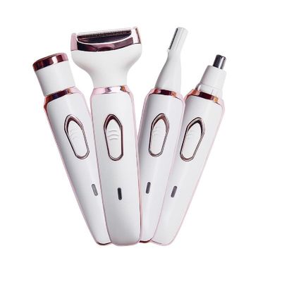 4-in-1 Painless Hair Remover for Women: Rechargeable Facial Hair Trimmer, Eyebrow, Bikini, & Body Hair Removal Machine | Ladies Trimmer for Private Part, Upper Lip, & Underarm