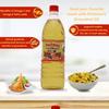 POSTMAN Cold Pressed Filtered Groundnut Oil Pack of 3 (1 L x 3) (Singdana Tel) | Unrefined view 4