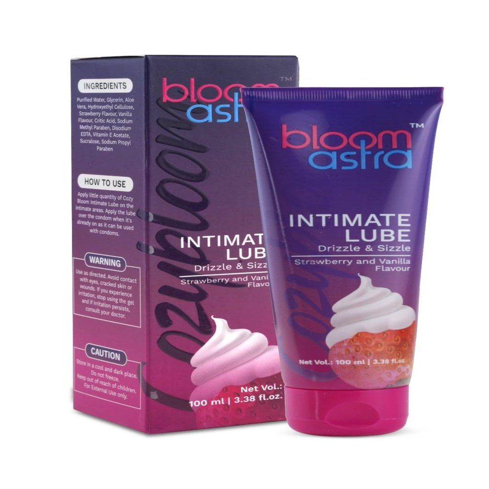 Bloomastra Strawberry Vanilla Flavoured Massage Gel (100 ML)