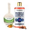 AROMATICO Potli Massage Muscle Comfort Kit. Combo Pack of Muscle Comfort Massage oil (300ml) & Herbal Massage Potli (200gm). view 1