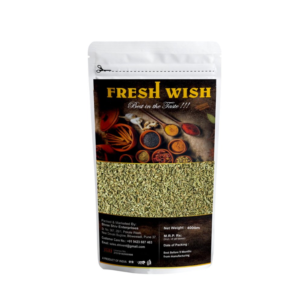 Fresh Wish Small Fennel Seeds Whole Spices,No Added Colours Or Preservatives-400gm