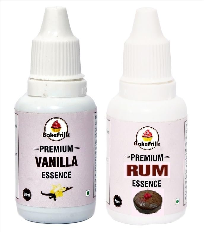 Bake Frillz Exotic Food Essence (20 ml x 2) (Rum & Vanilla)