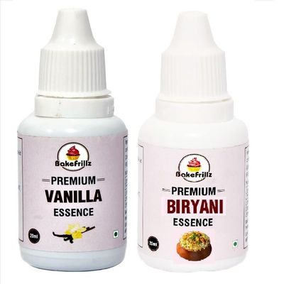 Bake Frillz Exotic Food Essence (20 ml x 2) (Biryani & Vanilla)