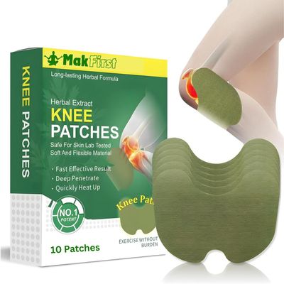 Makfirst Herbal Knee Pain Relief Patches Ayurvedic Natural Relief for Joint, Muscle, Arthritis & Back Pain