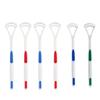 Aparonz Oral Tongue Cleaner Scraper, 6 pcs (3 set x2) (color & design may vary) view 1