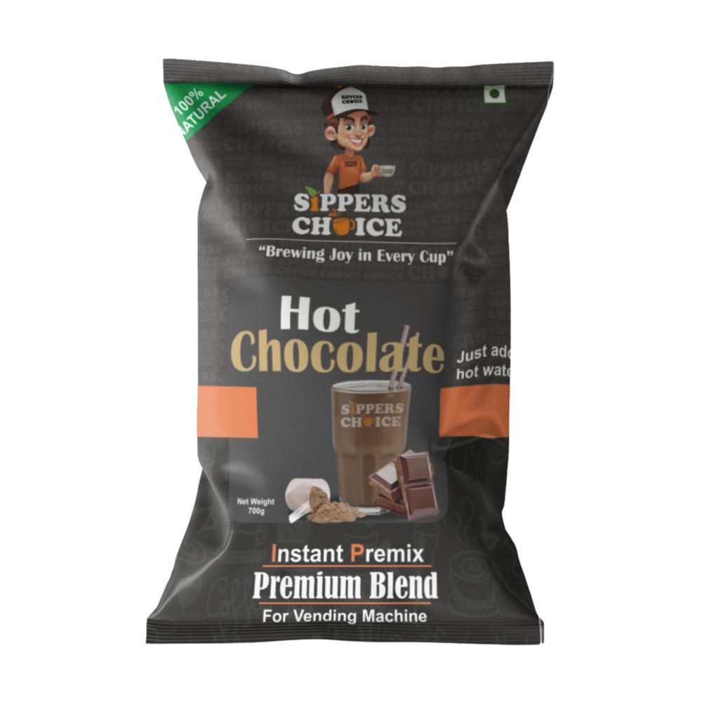 Sippers Choice Hot Chocolate Instant Premix Powder | Super Tasty & Delicious | Your Daily Dose of Wellness | 800gm (Pack of 6)